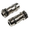SIB WADI-TEC Series Metallic Nickel Plated Brass Cable Gland, M12 Thread, 4 - 6.5 mm Cable Range, IP68 R1221200R