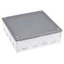 RS PRO Galvanised Steel Adaptable Box, 12 Knockouts, 150mm x 150mm x 150mm, Steel, Model 563-911
