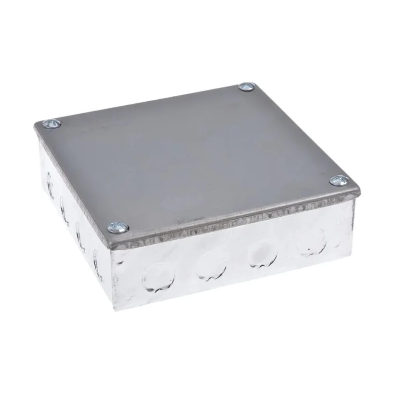 RS PRO Galvanised Steel Adaptable Box, 12 Knockouts, 150mm x 150mm x 150mm, Steel, Model 563-911