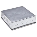RS PRO Galvanised Steel Adaptable Box, 12 Knockouts, 150mm x 150mm x 150mm, Steel, Model 563-911