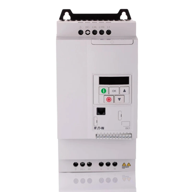 Eaton Inverter Drive 5.5 kW, 3-Phase, Vector Control, DC1 Series, 480V, IP20, 14A Frame Mount 185758 DC1-34014FB-A20CE1