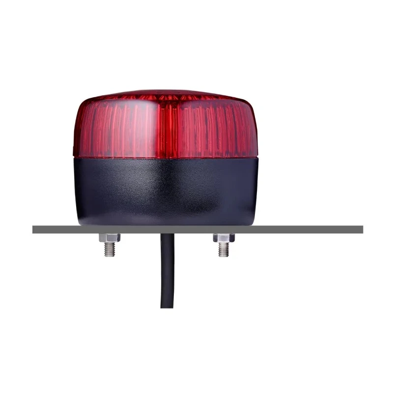 AUER Signal PCL Series Red Beacon 240V AC Flashing, Steady, Threaded Mount, LED Bulb, IP66/IP67 861502313