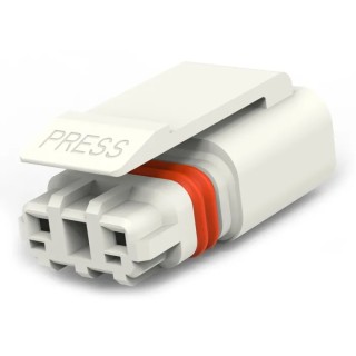 TE Connectivity SlimSeal Connector Miniature Series 2-Pole 5A Male Crimp, Cable Mount, IP67, 1-2834074-2