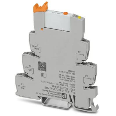 Phoenix Contact Interface Relay PLC-RSC-24UC/21AU/MS, DIN Rail, 24V AC/DC, SPDT, 15.3mA, Gold Plated Contacts, 250V 2909656