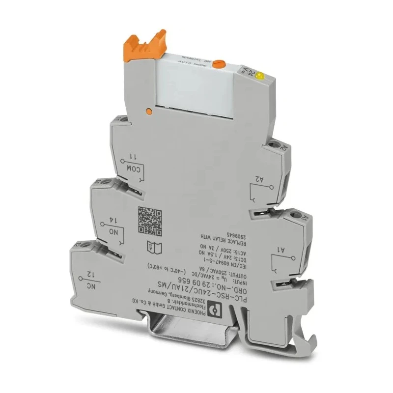 Phoenix Contact Interface Relay PLC-RSC-24UC/21AU/MS, DIN Rail, 24V AC/DC, SPDT, 15.3mA, Gold Plated Contacts, 250V 2909656