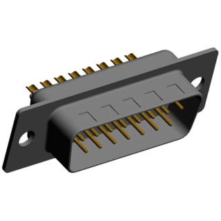 Norcomp 15 Way Straight D-Sub Connector Male 2.769 mm Pitch, Cable Mount, Steel Housing, 5A, 500V, IP67, 772-E15-103R001