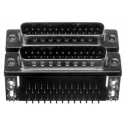 Norcomp Right Angle PCB D-Sub Connector, 25 Contacts, 2.769 mm Pitch, DA-25/DB-25, 4-40 Insert, Steel, 189-025-613R491