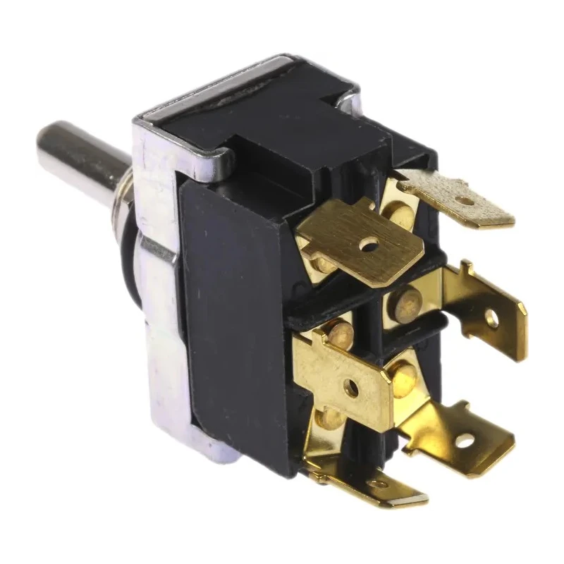TE Connectivity Toggle Switch DPDT On-Off-On Panel Mount IP67, 20A 30V DC 250V AC AWTS1504
