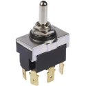 TE Connectivity Toggle Switch DPDT On-Off-On Panel Mount IP67, 20A 30V DC 250V AC AWTS1504