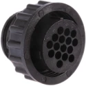 TE Connectivity CPC Series Circular Connector, 16 Contacts, In-Line, Socket, Female, 13A, 600V, Thermoplastic 182642-1