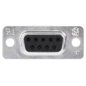 TE Connectivity AMPLIMITE HD-20 D-Sub Connector, 9 Contacts, Straight, Panel Mount, Female, 2.77mm Pitch, Steel 5-747905-2