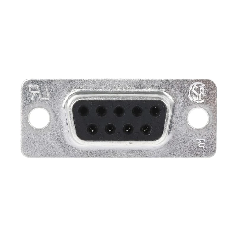 TE Connectivity AMPLIMITE HD-20 D-Sub Connector, 9 Contacts, Straight, Panel Mount, Female, 2.77mm Pitch, Steel 5-747905-2