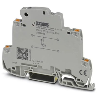 Phoenix Contact Surge Protector, 5 kA, DIN Rail Mount, TTC Series, Model 2906862