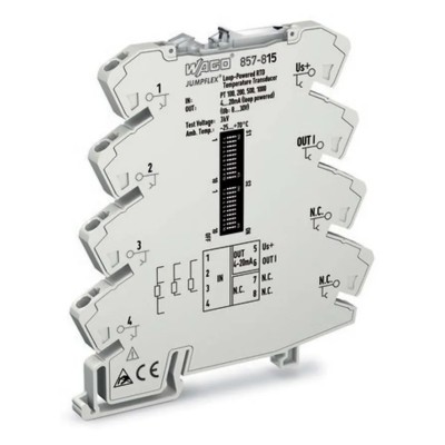 WAGO Jumpflex Series Signal Conditioner RTD Input, Current Output, 30V Supply 857-815