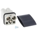 HARTING Han Q Series Heavy Duty Power Connector Housing 3 A Polycarbonate Cable Mount 2+PE 09120022652