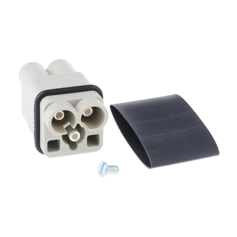 HARTING Han Q Series Heavy Duty Power Connector Housing 3 A Polycarbonate Cable Mount 2+PE 09120022652