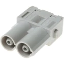 HARTING Heavy Duty Power Connector Module 70A, Han Modular Series Male, 2 Contacts, 1kV, Axial Screw Termination 09140022642