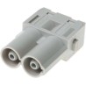 HARTING Heavy Duty Power Connector Module 70A, Han Modular Series Male, 2 Contacts, 1kV, Axial Screw Termination 09140022642