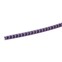 HellermannTyton Helagrip Slide-On Cable Marker, Pre-Printed '7', Violet, 2–5 mm, PVC, 3.5 mm Length, HGDC2-5 7-PVC-VT