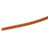 HellermannTyton Helagrip Slide-On Cable Marker, Pre-Printed '3', 2 - 5 mm Cable Diameter, Orange/Black, PVC, HGDC2-5 3-PVC-OG