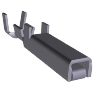 TE Connectivity Dynamic 3000 Female Crimp Terminal 24–20 AWG, 15A, Bright Tin, 17.8mm 1-175195-5