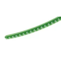 HellermannTyton Helagrip Slide-On Cable Marker Green PVC Pre-Printed '5', 2–5mm Cables, 3.5mm × 4.3mm, Flame HGDC2-5