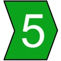 HellermannTyton Helagrip Slide-On Cable Marker Green PVC Pre-Printed '5', 2–5mm Cables, 3.5mm × 4.3mm, Flame HGDC2-5