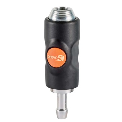 PREVOST Composite Body Safety Quick Connect Coupling, 10mm Barb, Composite Body, 12 bar, -15°C to 70°C, BSI 061810CP