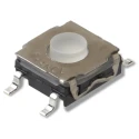 C & K IP67 Clear Tactile Switch Button SPST 10mA 32V DC Surface Mount 