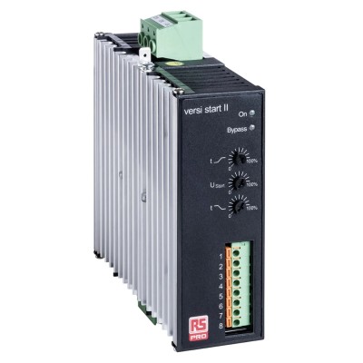 RS PRO Soft Starter 400V AC 15 kW IP20 32A Snap-On Mounting 158x45x173 mm 
