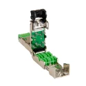 Phoenix Contact CUC-IND-C1ZNI-T/R4IP8 Series RJ45 Connector Male Cable, Cat5 Shielded, Right Angle, 8-Way, IP20 1421128
