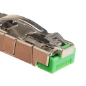 Phoenix Contact CUC-IND-C1ZNI-T/R4IP8 Series RJ45 Connector Male Cable, Cat5 Shielded, Right Angle, 8-Way, IP20 1421128