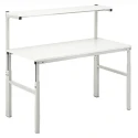 Treston TPH915 ESD Workbench, ESD Safe, Adjustable Height 650–900 mm, 1.5 m Width, 900 mm Length, 300 kg Load Capacity, Grey