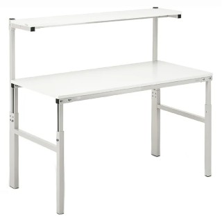 Treston TPH915 ESD Workbench, ESD Safe, Adjustable Height 650–900 mm, 1.5 m Width, 900 mm Length, 300 kg Load Capacity, Grey
