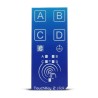 MikroElektronika TouchKey 2 MikroBus Click Board, Capacitive Touch, ATtiny817 MCU, 4 Touchpads, 3.3V, MIKROE-2474
