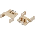 Hirose Straight Surface PCB Socket, 4 Contacts, 1 Row, 2 mm Pitch, 12A, Board-to-Board/Wire-to-Board, Solder, Female DF59