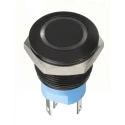 Apem AV Series Illuminated Push Button Switch, Momentary, Panel Mount, 19.2 mm Cutout, DPST, Red LED, IP67 AV960220000870K
