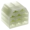 TE Connectivity AMP FASTIN-FASTON Crimp Terminal Housing, Polyamide 66, 11 Way, 6.35 mm Tab Size, Receptacle 151325-1