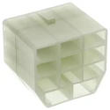 TE Connectivity AMP FASTIN-FASTON Crimp Terminal Housing, Polyamide 66, 11 Way, 6.35 mm Tab Size, Receptacle 151325-1