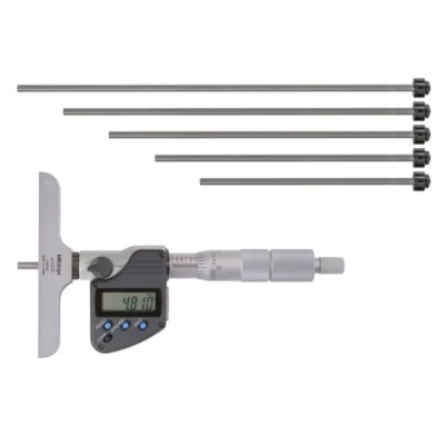 Mitutoyo Electronic Depth Gauge 150 mm Imperial & Metric, Stainless Steel, ±0.001 mm Accuracy, Digital Display 329-350-30