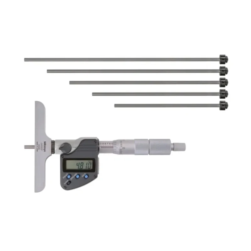 Mitutoyo Electronic Depth Gauge 150 mm Imperial & Metric, Stainless Steel, ±0.001 mm Accuracy, Digital Display 329-350-30