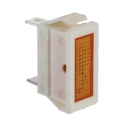 Arcolectric (Bulgin) Ltd Orange Panel Mount Indicator 250V, 16A, Prominent Bezel, Solder Tab, Neon Lamp C0430FQNBA