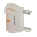 Arcolectric (Bulgin) Ltd Orange Panel Mount Indicator 250V, 16A, Prominent Bezel, Solder Tab, Neon Lamp C0430FQNBA