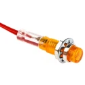 CamdenBoss 515 Series Orange Panel Mount Indicator, 240V, 800μA, Lead Wire Termination, Prominent IND515205-240-T/AMB