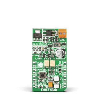 MikroElektronika DALI Click mikroBUS Development Kit for Optocoupler, GPIO Interface, 3.3 V/5 V, MIKROE-1297