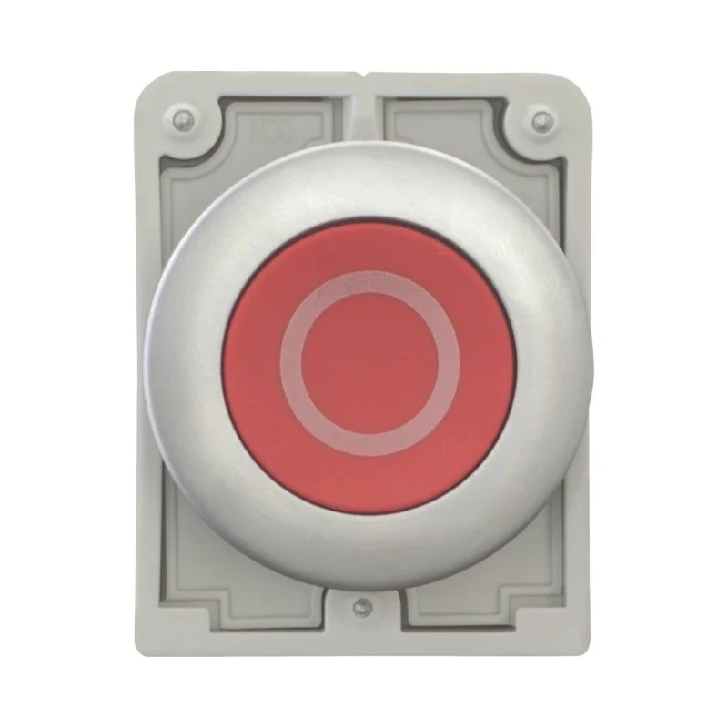 Eaton RMQ Titan M30 Series Red Momentary Push Button Switch, Metal, 30.5 mm Cutout, IP66/IP67/IP69K 182939 M30C-FD-R-X0