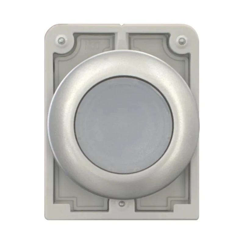 Eaton RMQ Titan M30 Series White Momentary Push Button Switch, 30 mm Cutout, IP67, Metal, Round 182925 M30C-FDL-W