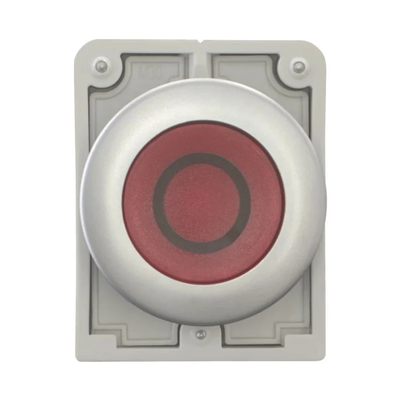 Eaton RMQ Titan M30 Series Red Momentary Push Button Switch, Metal, 30.5 mm Cutout, IP66/IP67/IP69K 182958 M30C-FDL-R-X0