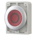 Eaton RMQ Titan M30 Series Red Momentary Push Button Switch, Metal, 30.5 mm Cutout, IP66/IP67/IP69K 182958 M30C-FDL-R-X0