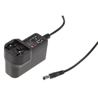 Mean Well AC/DC Adapter GEM12I12-P1J, Australia/EU/UK/US Plug, 100–264V AC Input, 12V DC Output, 1A, 1.8m Cable